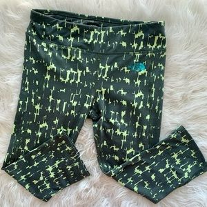 Green Printed The North Face leggings Size…